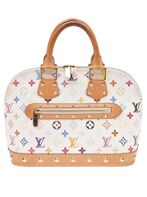 louis vuitton white monogram handbag